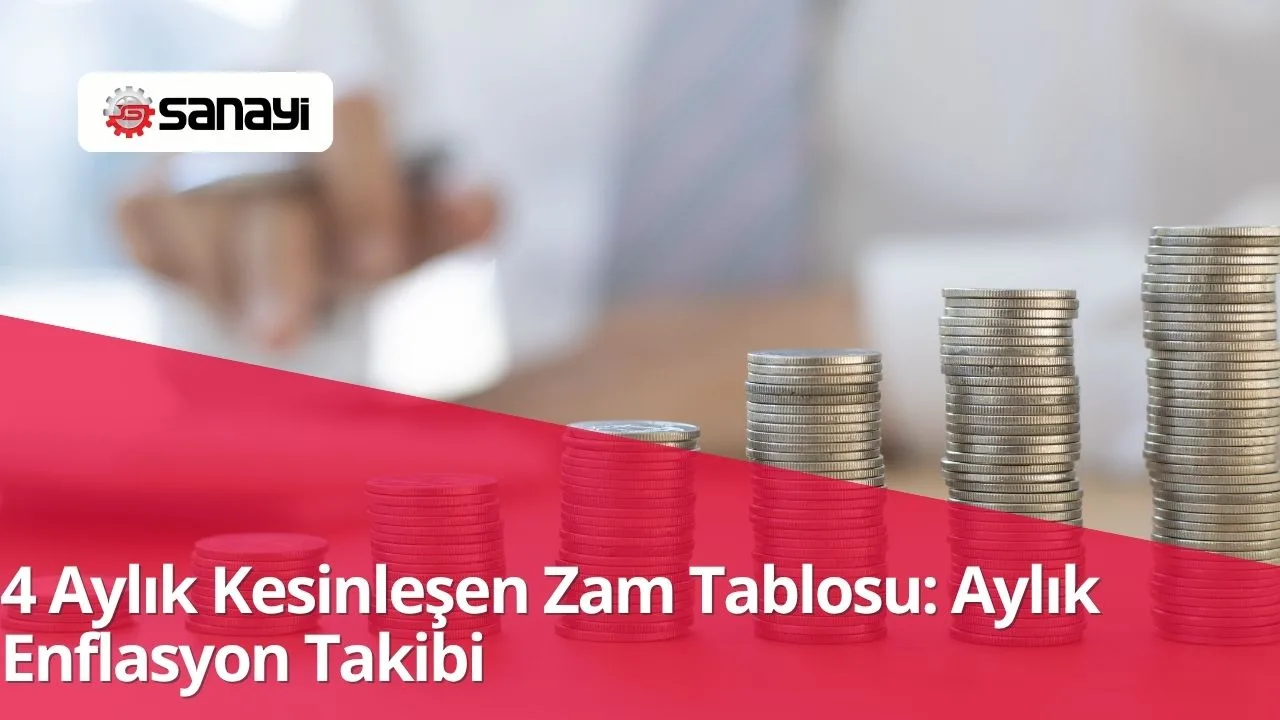 4 Aylık Kesinleşen Zam Tablosu: Aylık Enflasyon Takibi