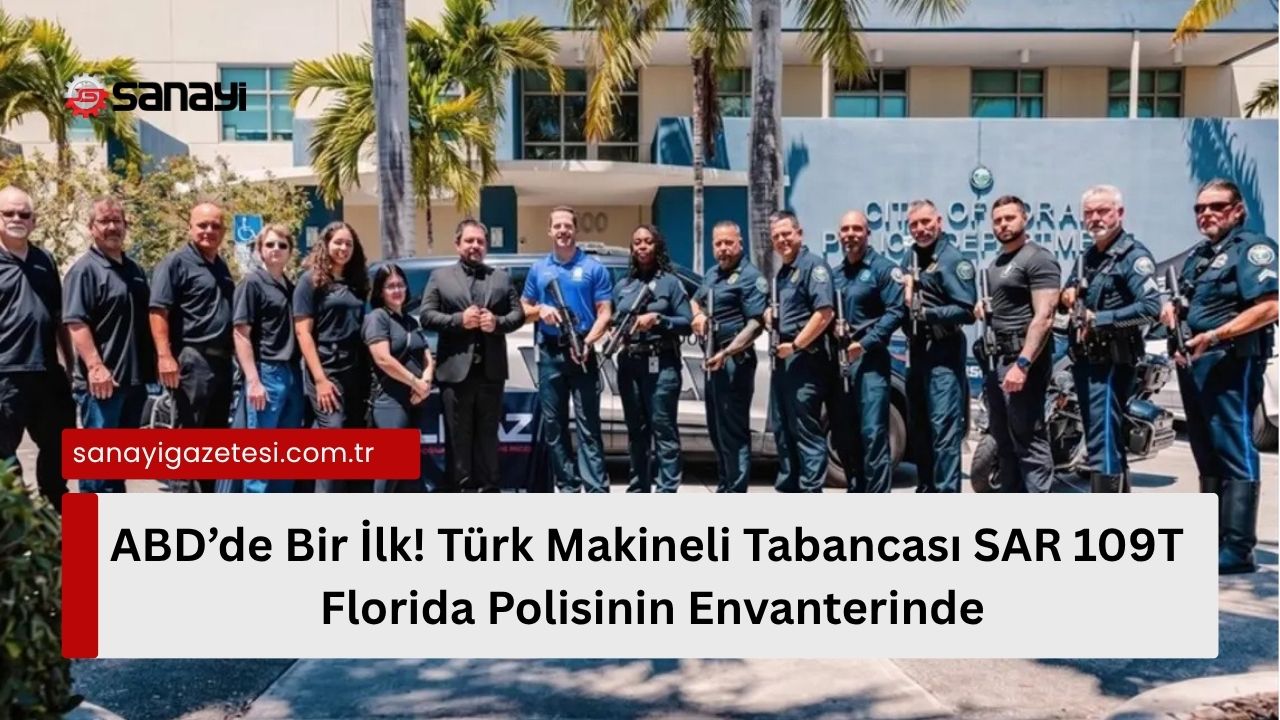 ABD’de Bir İlk! Türk Makineli Tabancası SAR 109T, Florida Polisinin Envanterinde