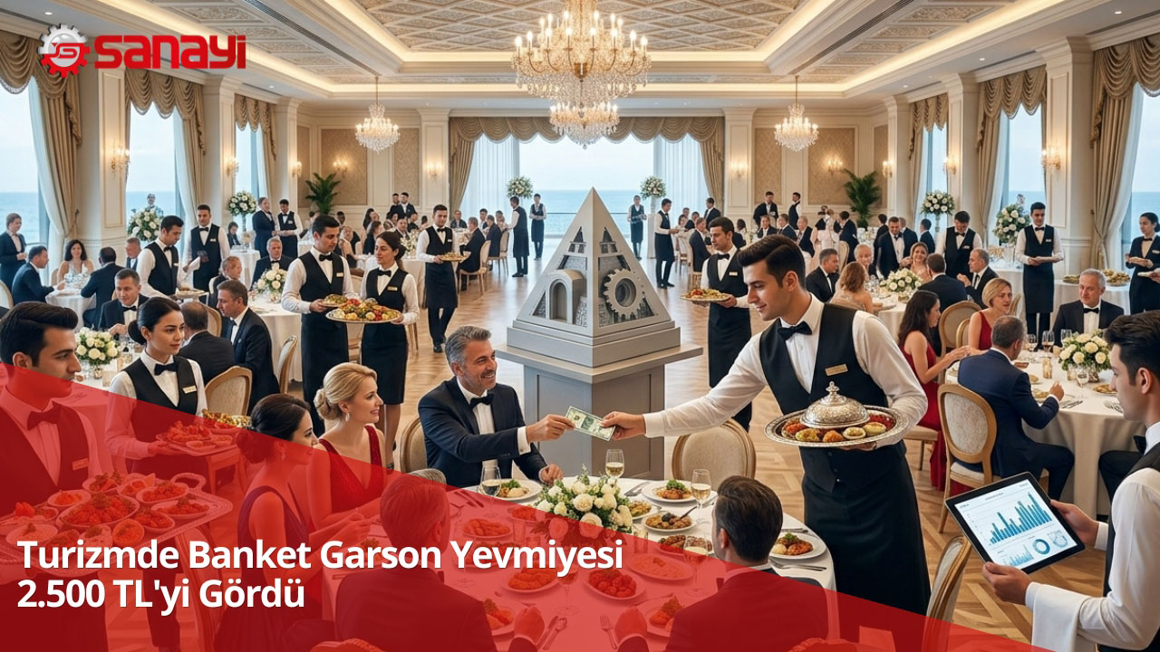 Turizmde banket garson yevmiyesi 2.500 TL'yi gördü