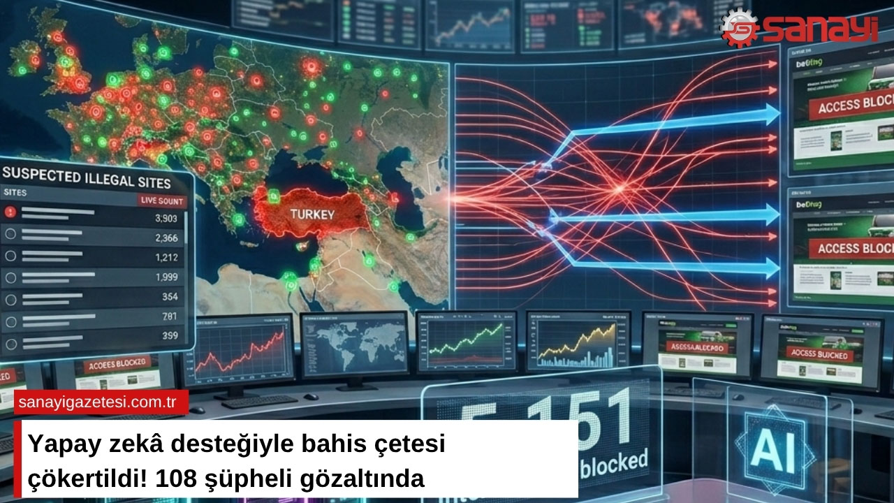 Yapay zekâ desteğiyle bahis çetesi çökertildi!
