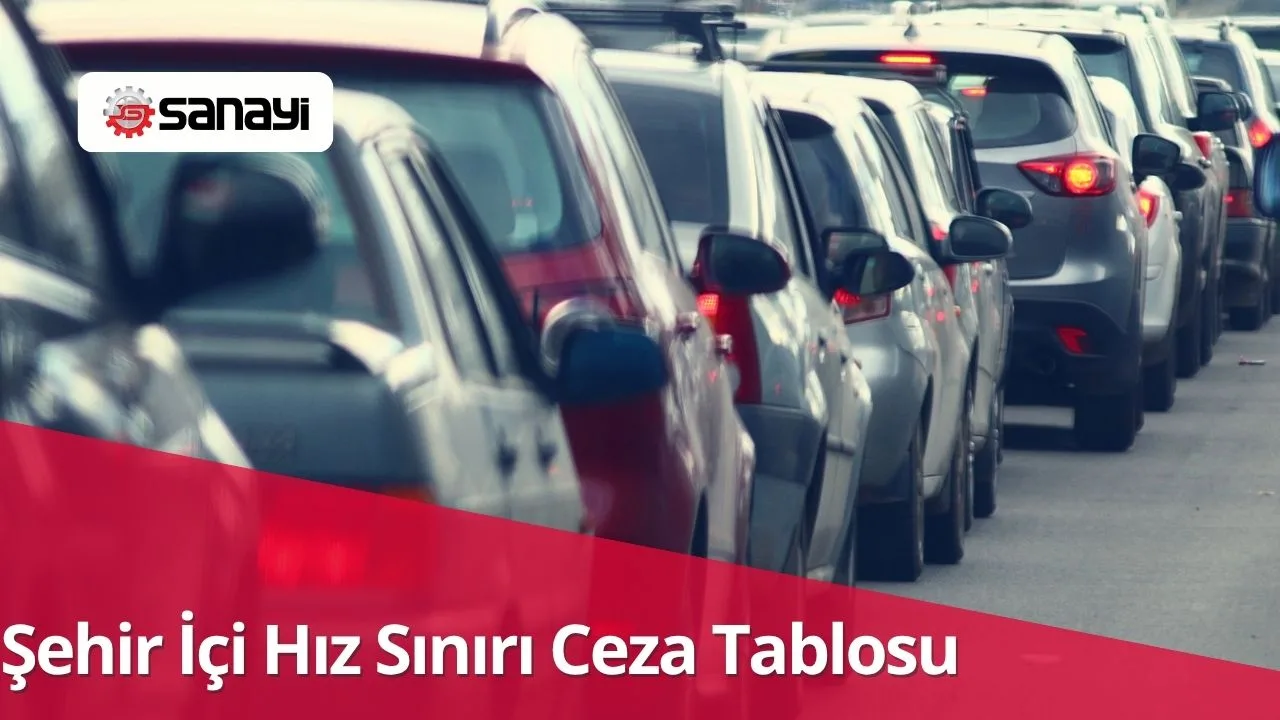 Şehir İçi Hız Sınırı Ceza Tablosu