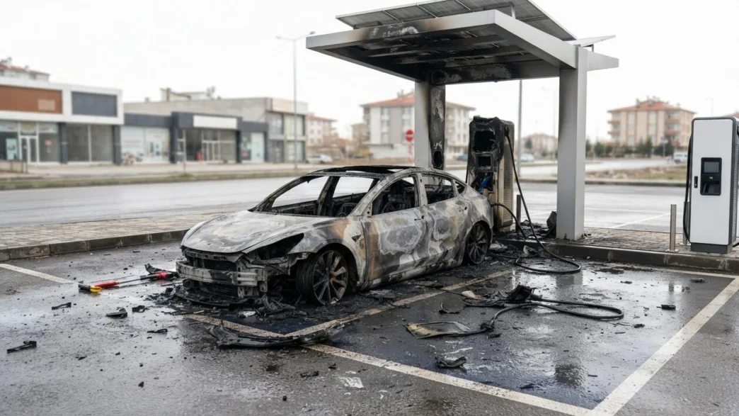 Kayseri'de şarj istasyonundaki elektrikli araç yandı: Peki, elektrikli araçlar neden alev alır? İşte detaylar